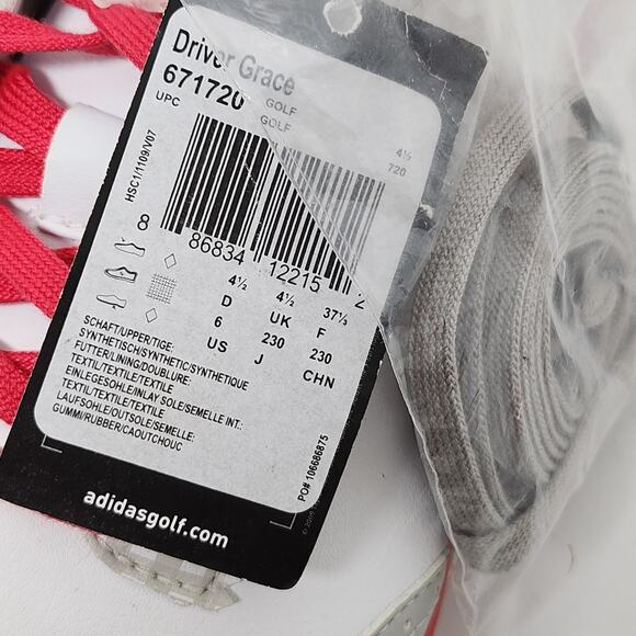 Adidas Driver Grace 671720 Spikes Golf Shoes Low Top Athletic Women's Size 6 US - Picture 12 of 14